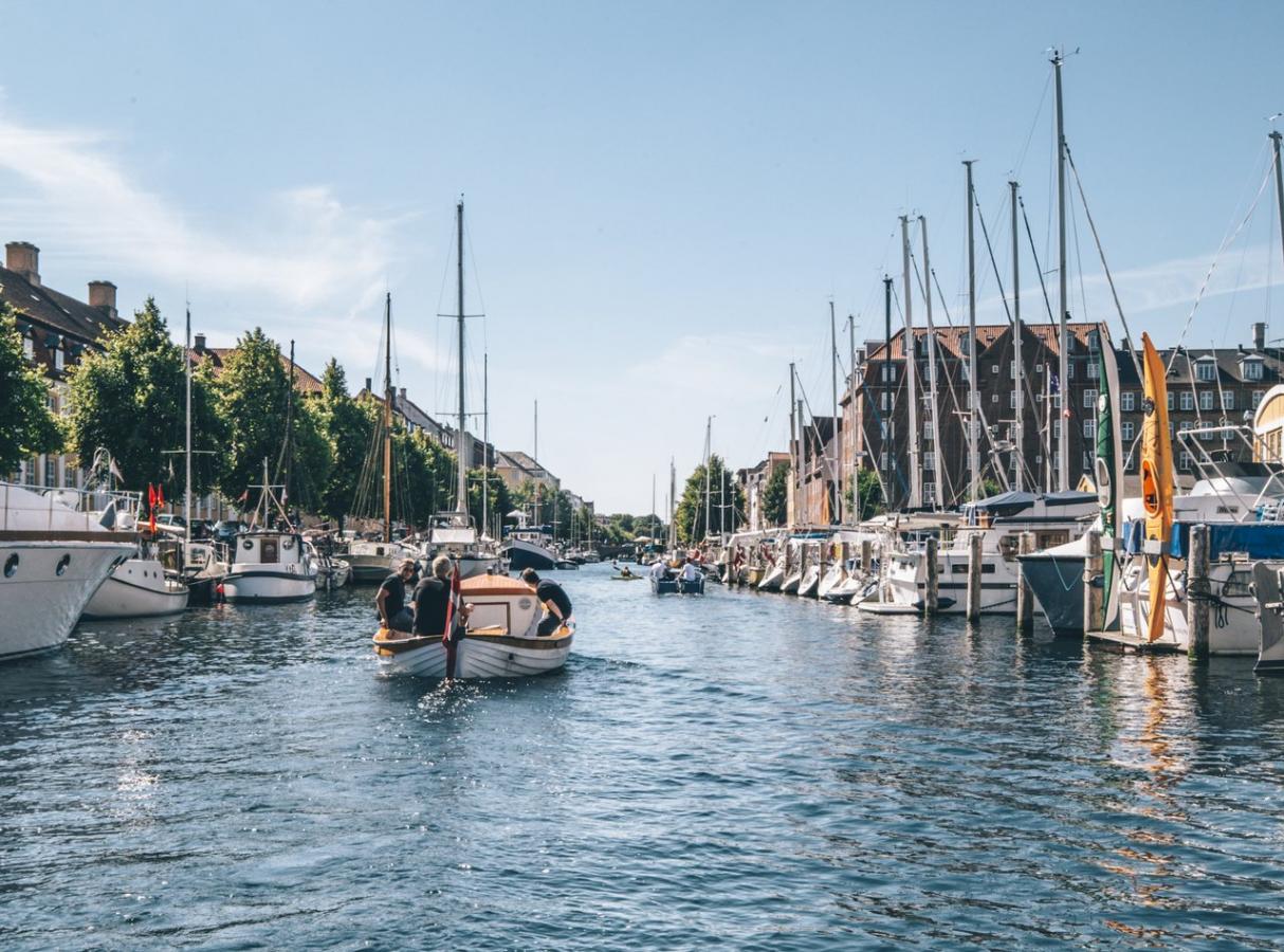 boat in the canals of Copenhagen