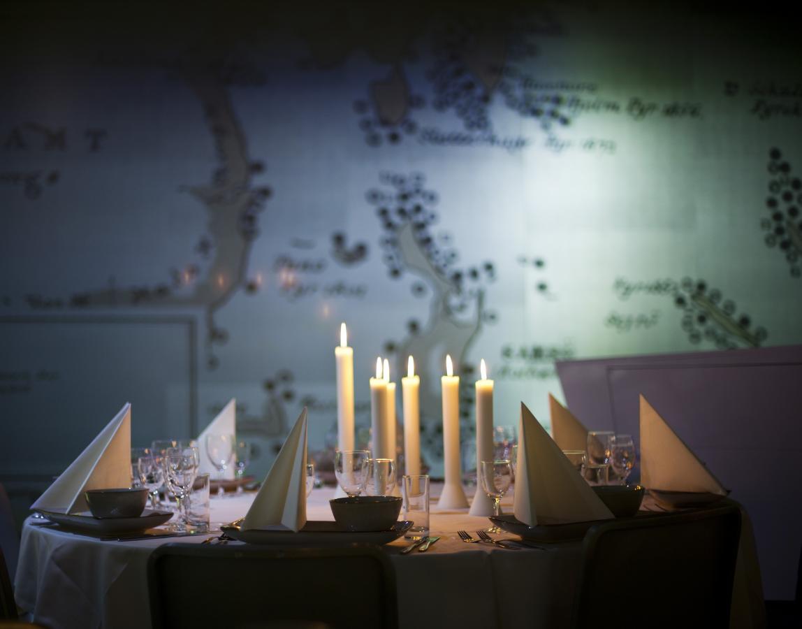 dinner at the maritime museum of Denmark in Elsinore