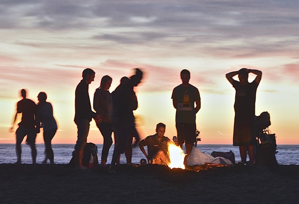 bonfire at the beach marienlyst seafront hotel elsinore copenhagen