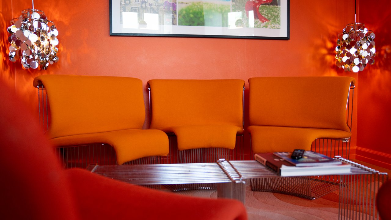 Verner Panton furniture at Copenhagen's Hotel Alexandra