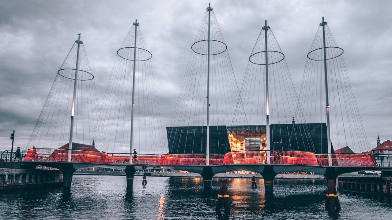 Cirkelbroen - the Circle Bridge - in Copenhagen