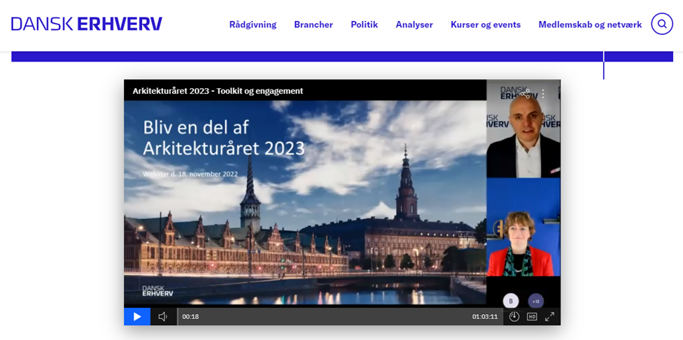 Verdensarkitekturår i København i 2023