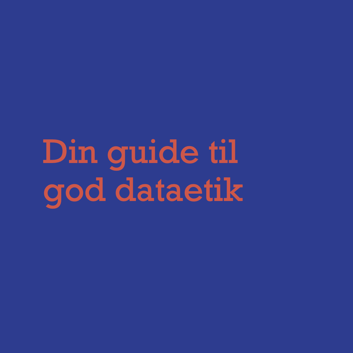 MOSAIK - god dataetik