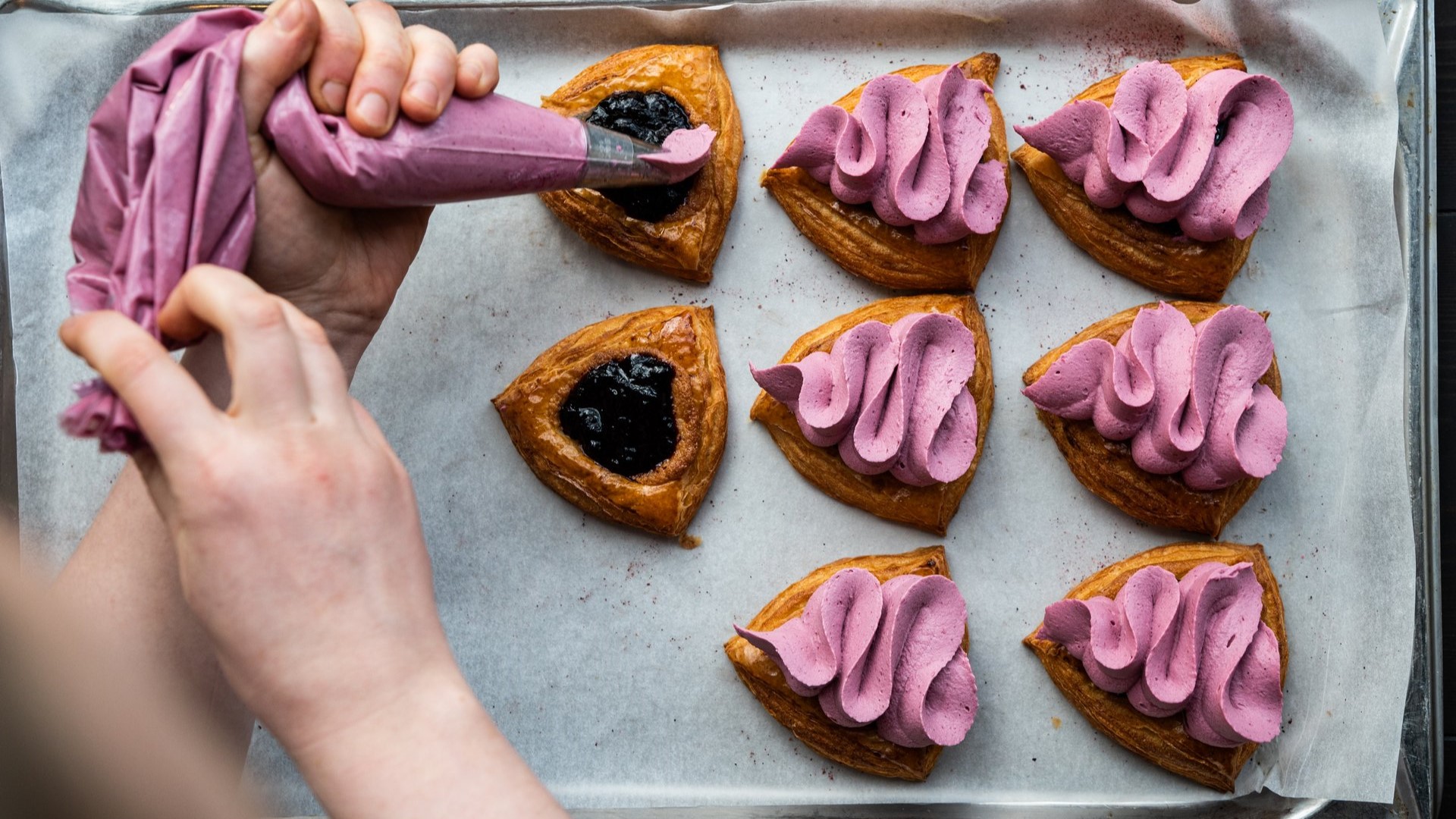 Fastelavnsboller in the making at Perron