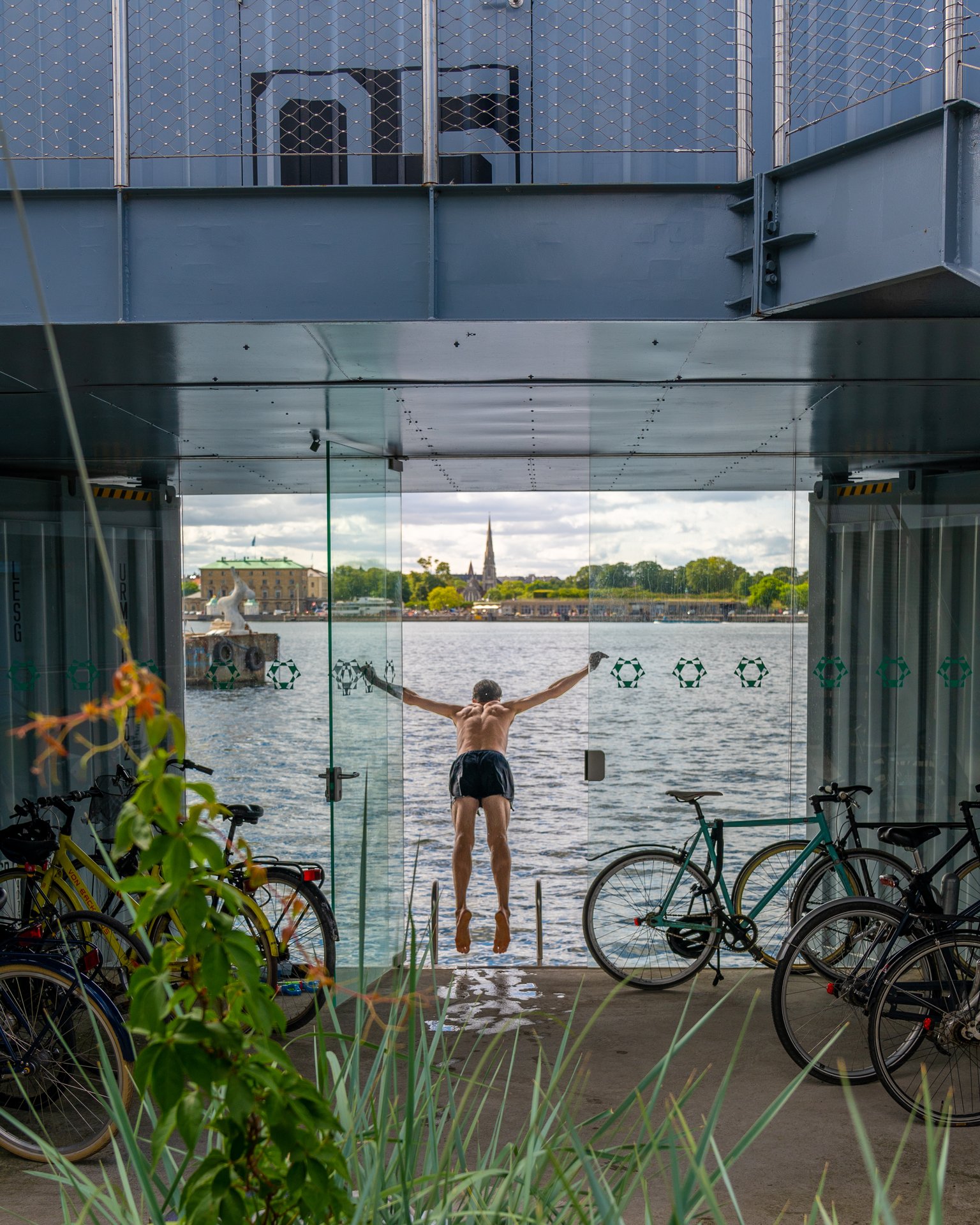 A swim at Urban Rigger