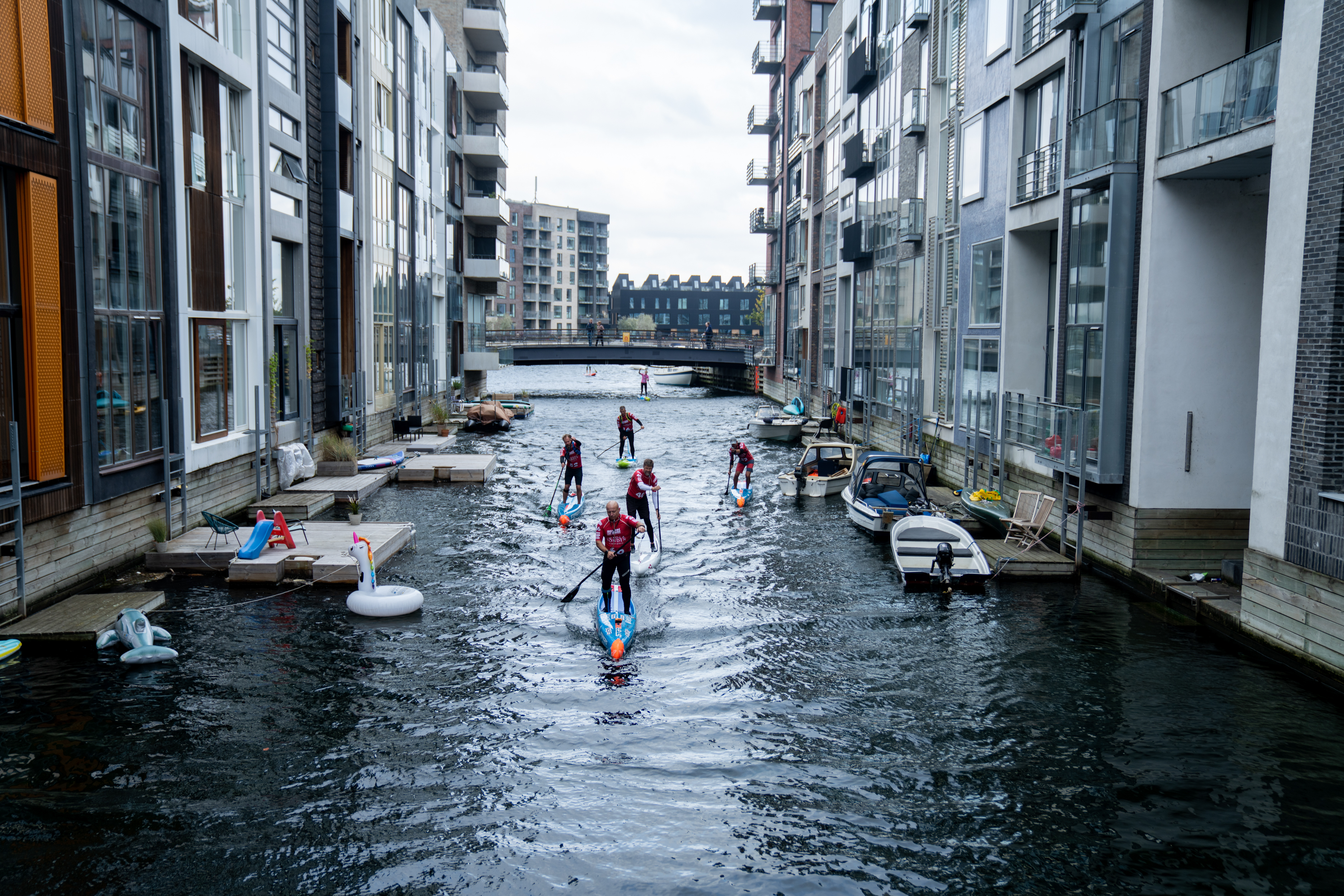 SUP boarding in Copenhagen's canals