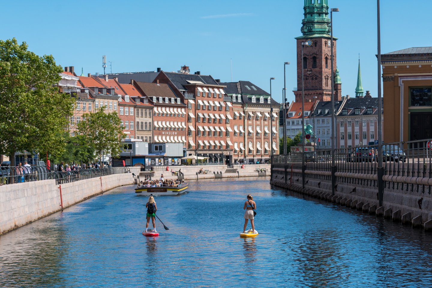 Copenhagen views from a SUP board