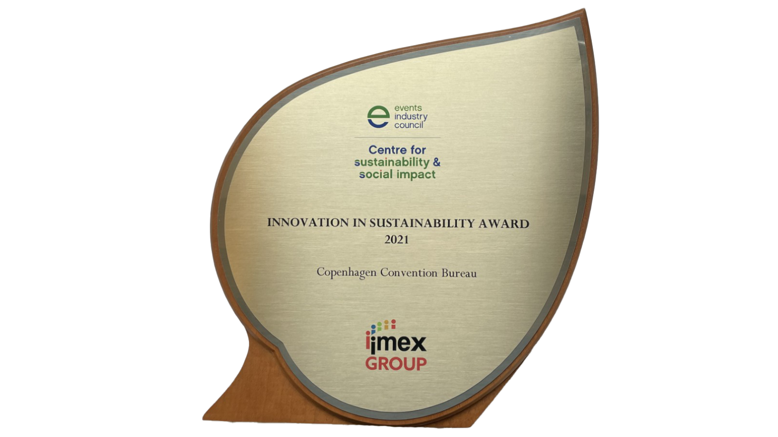 Innovation in sustainability award 2021 IMEX Group