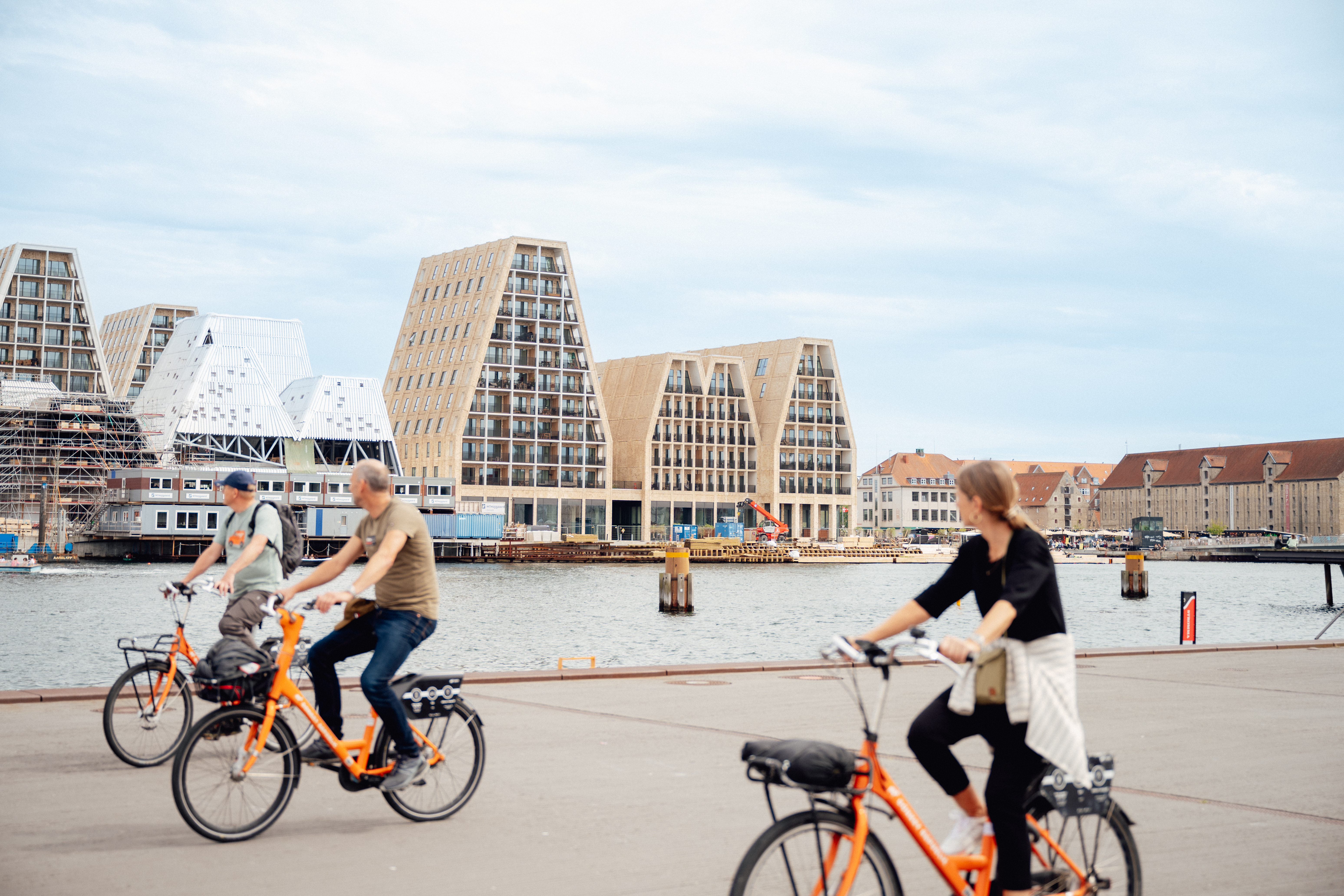 Biking at Ofelia Plads