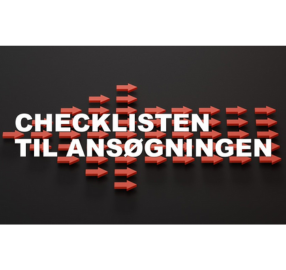 Checkliste til ansøgningen