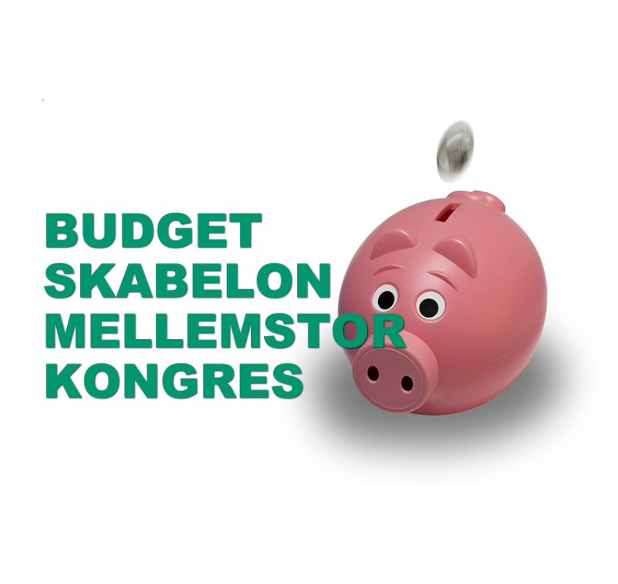 Budget skabelon mellemstor kongres