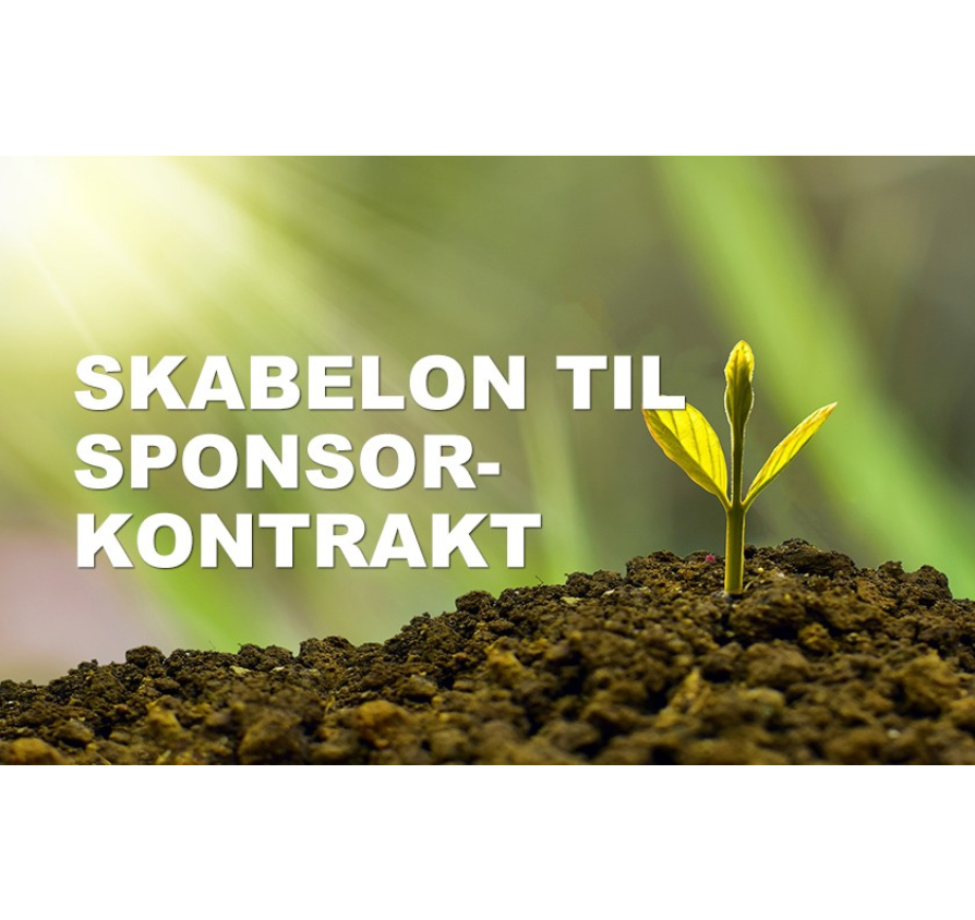 Skabelon til sponsorkontrakt