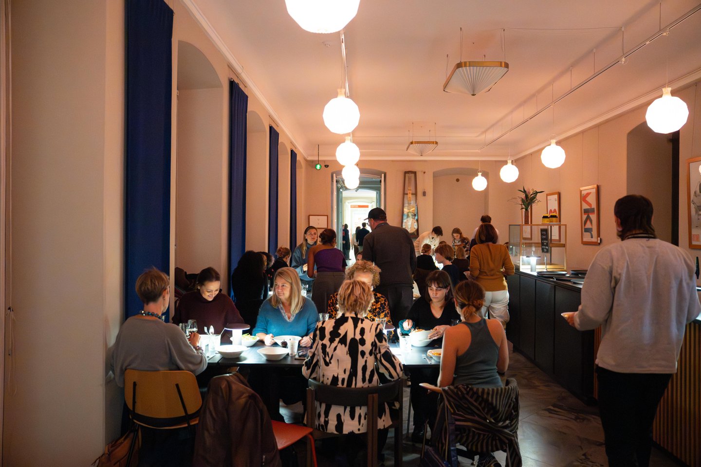 Fællesspisning på Designmuseum Danmark