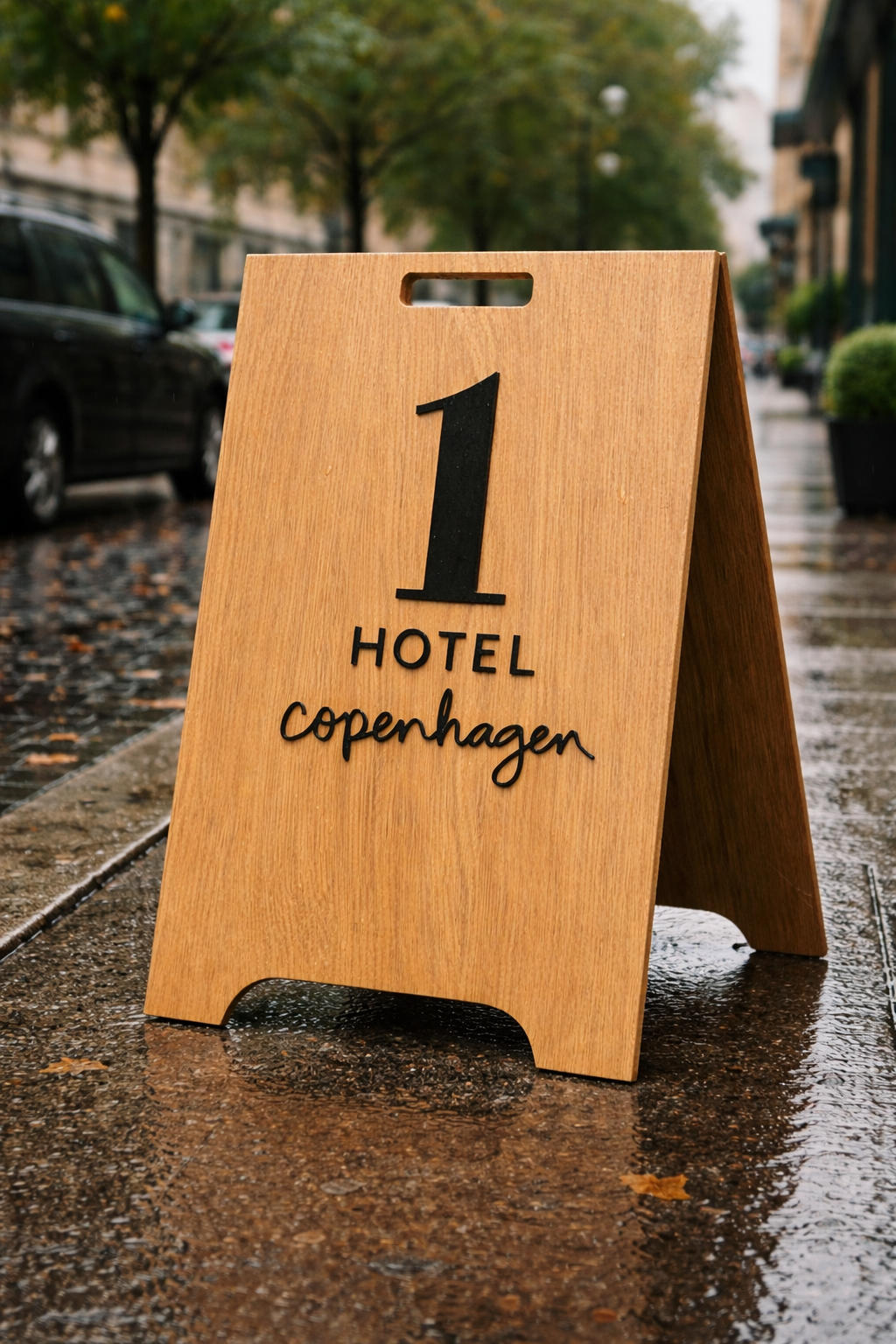 MWC case story - Bording & 1 Hotel - A-skilt