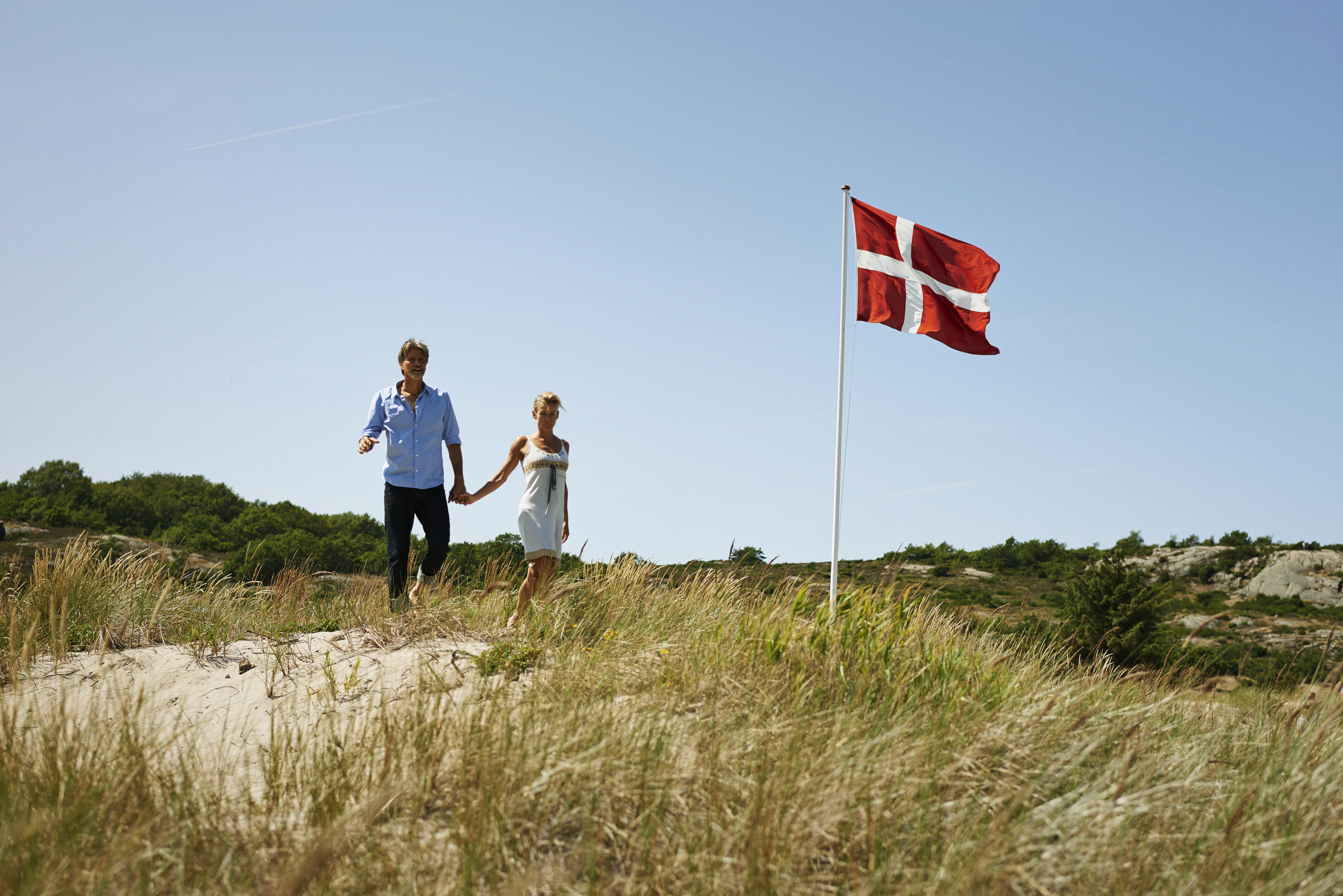 Bornholm couple in sand dunes