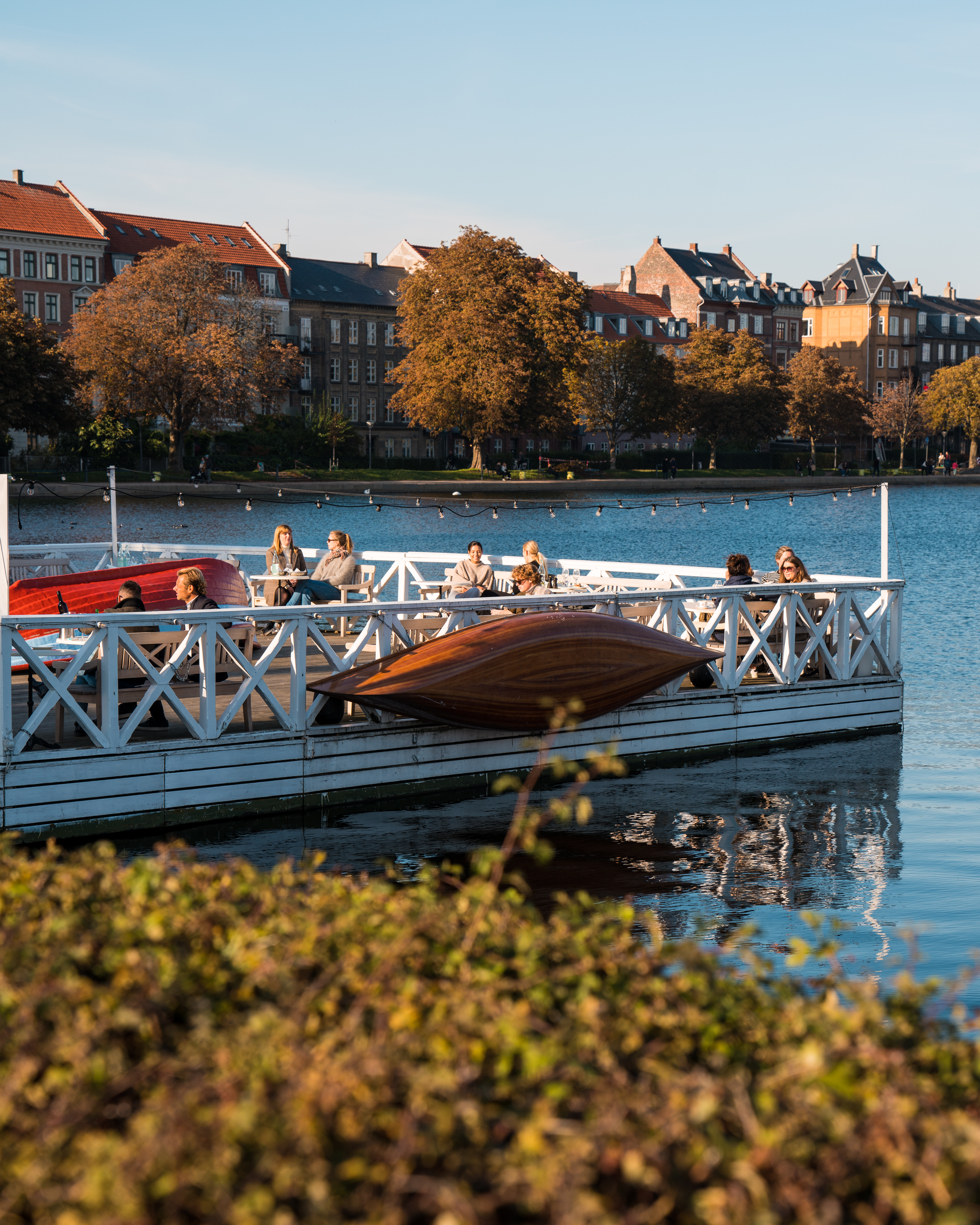 Autumn by the lakes in Copenhagen
