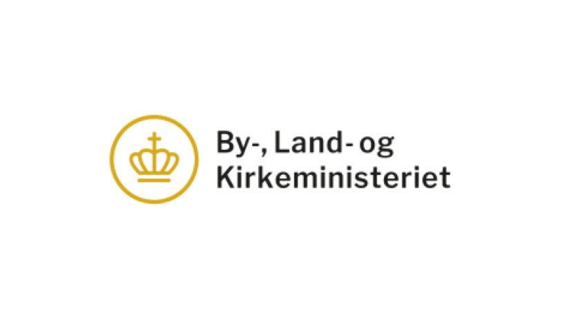 By-, Land- og Kirkeministeriet logo