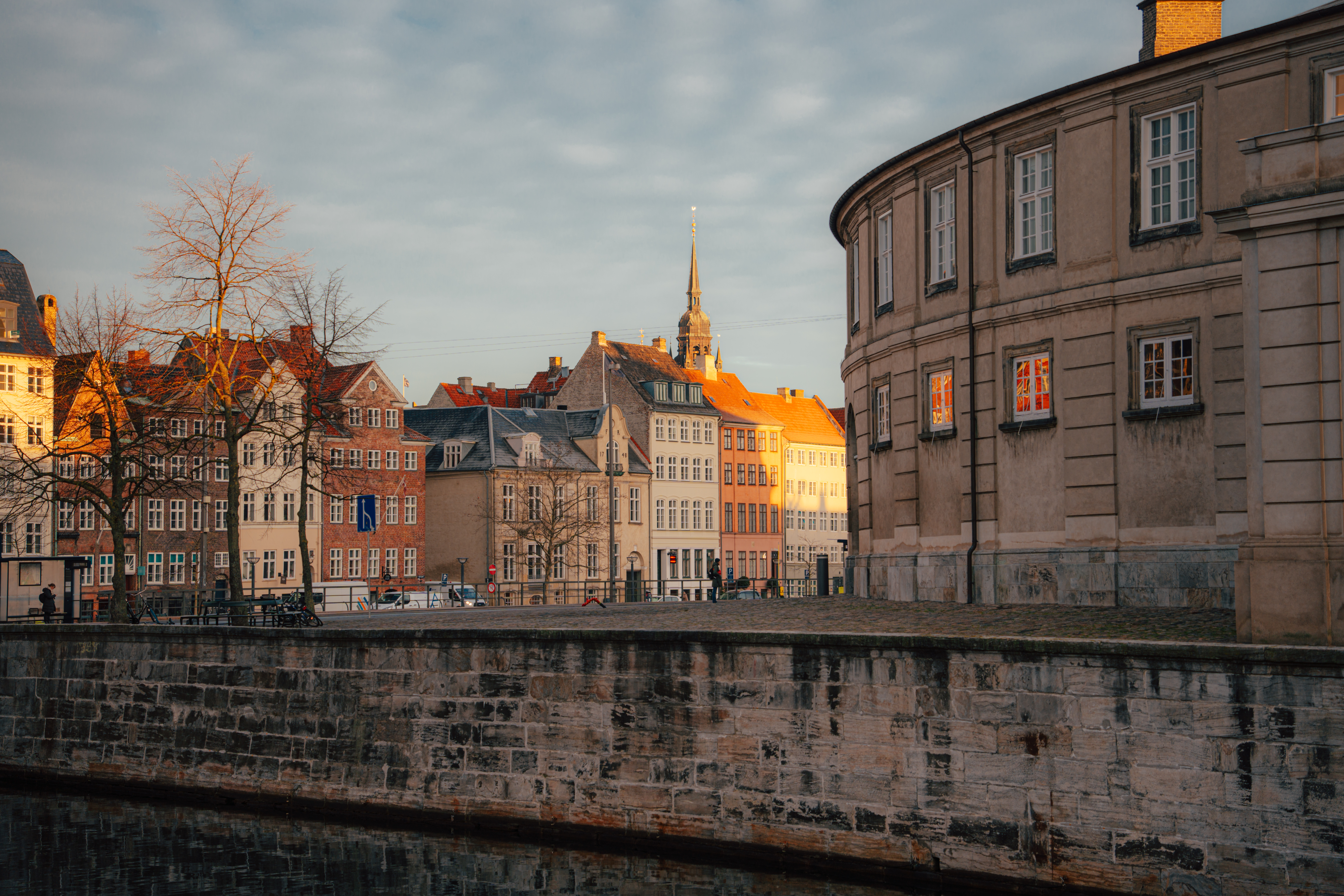 Gammel strand i efterårslys