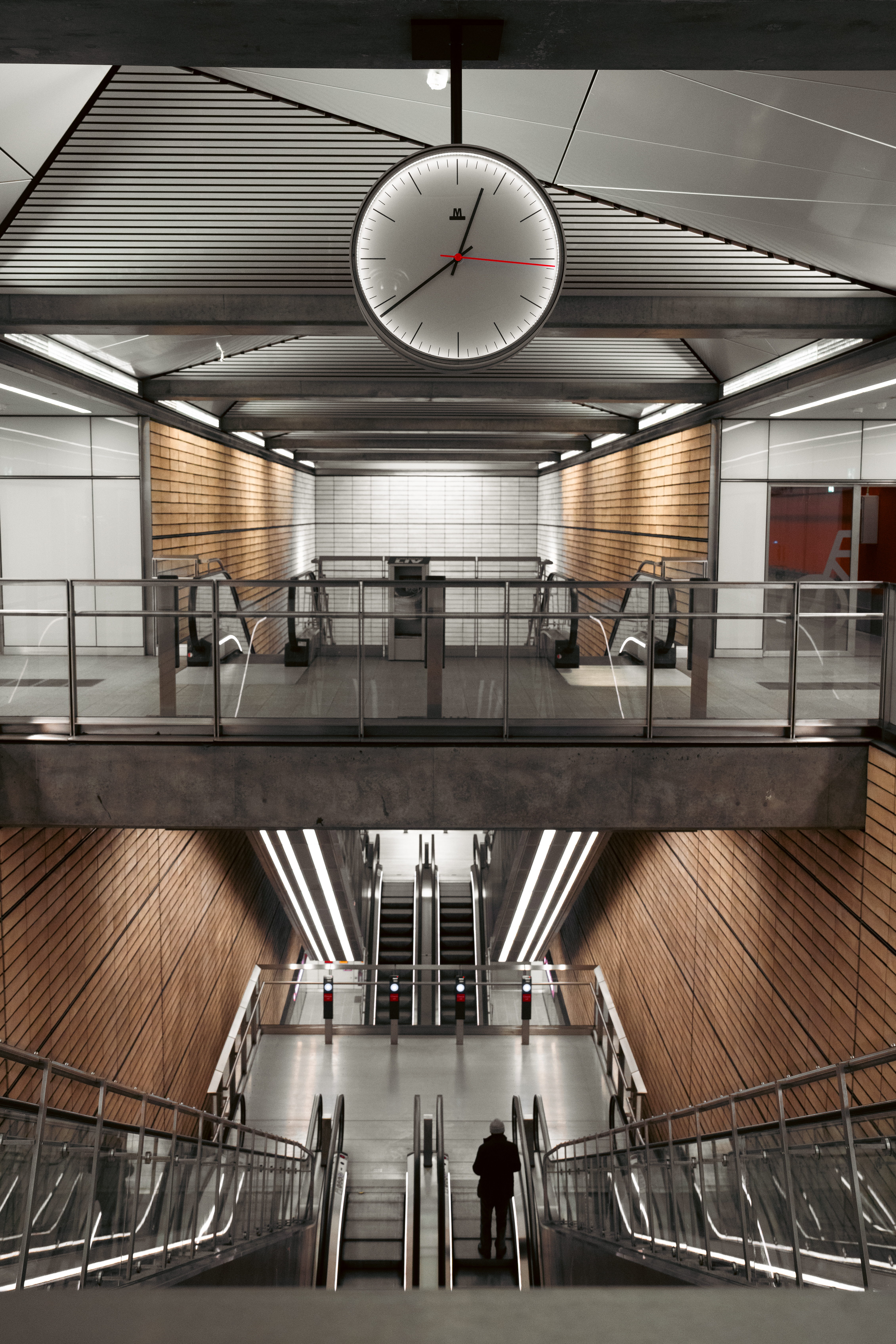 Station med ur