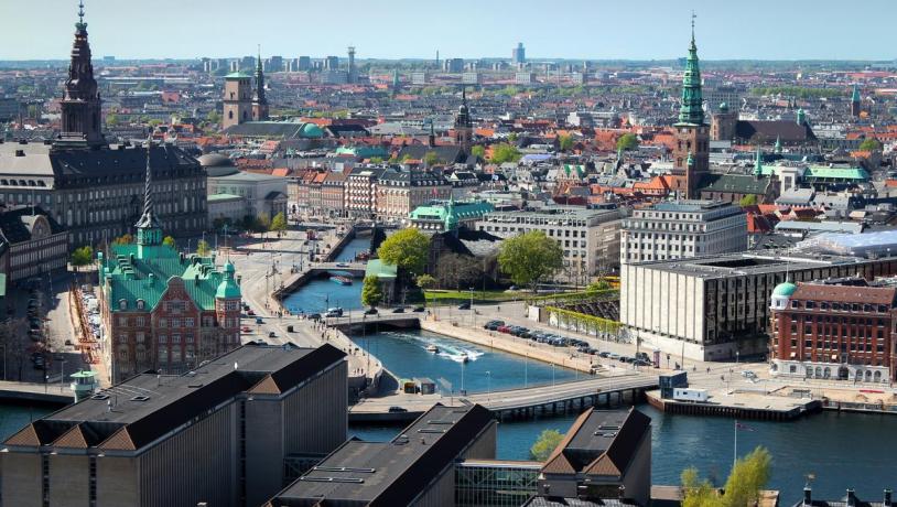 View of Copenhagen city