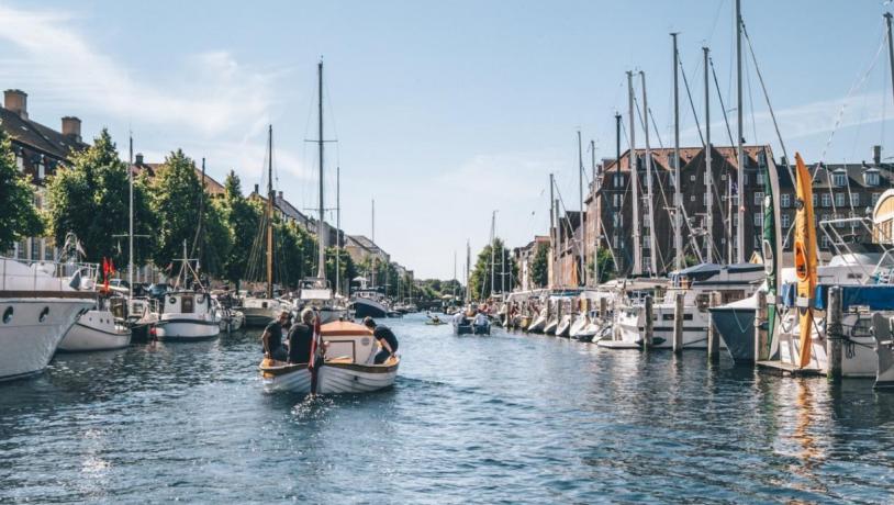 boat in the canals of Copenhagen