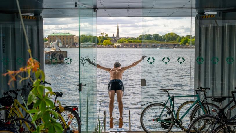 A swim at Urban Rigger