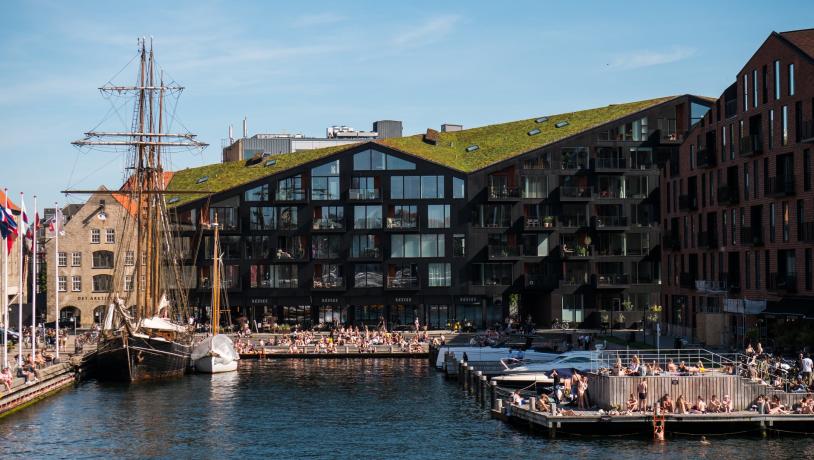 Copenhagen harbour after work