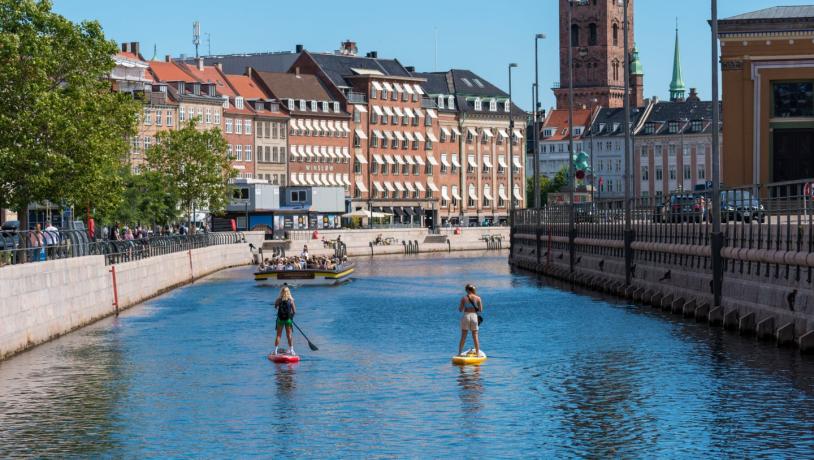 Copenhagen views from a SUP board