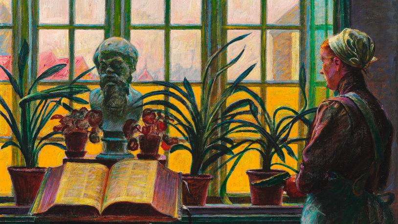 Kristian Zahrtmann, At the Bible Table, 1912. The HHGSA Collection, ©Bruun Rasmussen Auctioneers