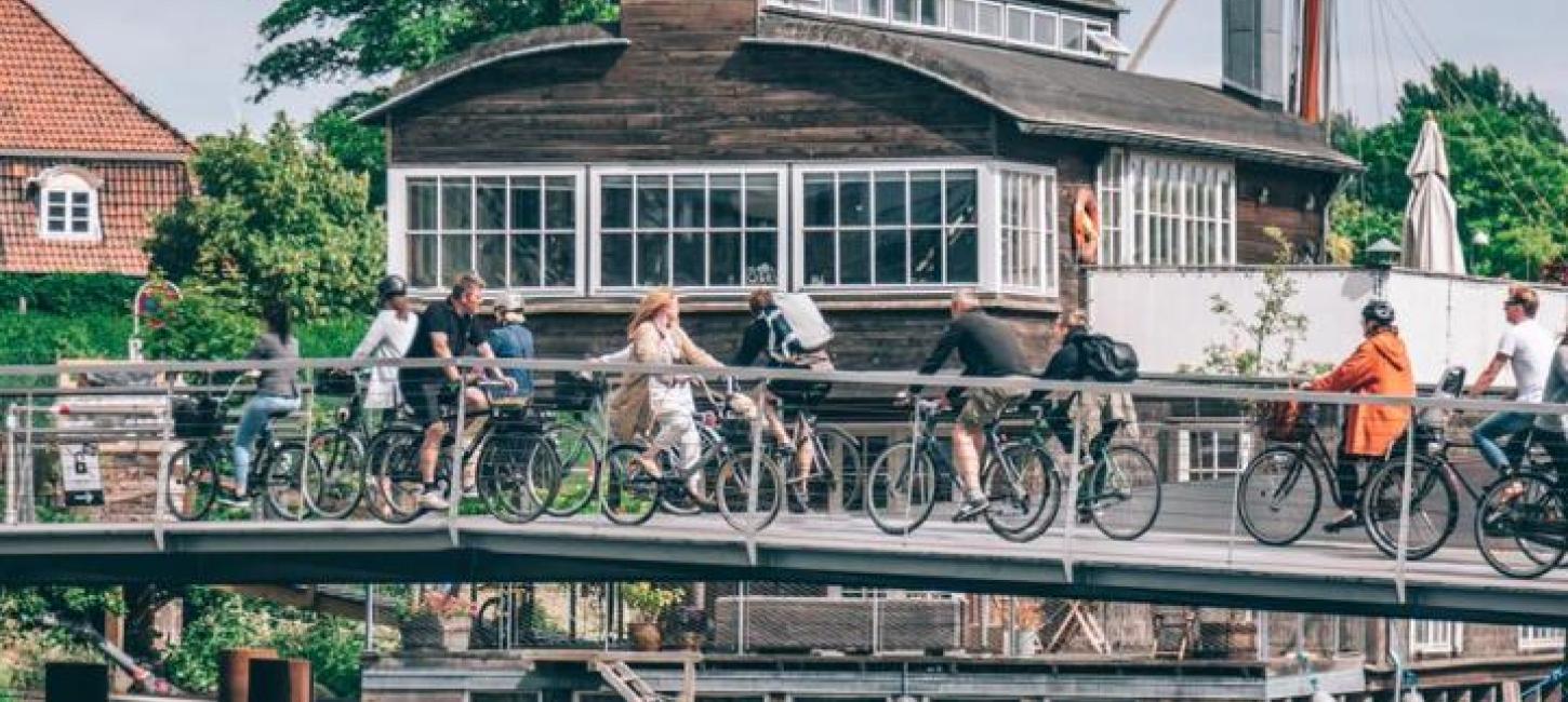 Bikes on bridge in Christianshavn