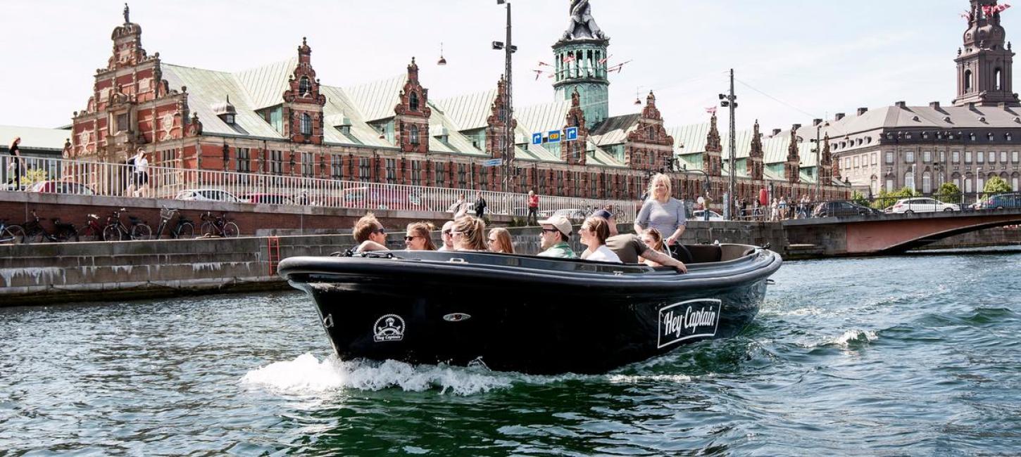 Boat in the canals of Copenhagen