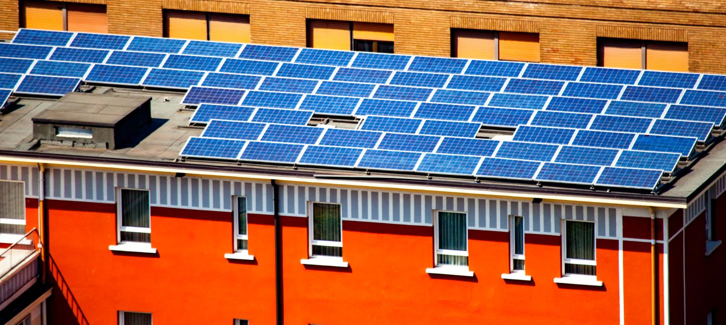 Hotel with solor panels