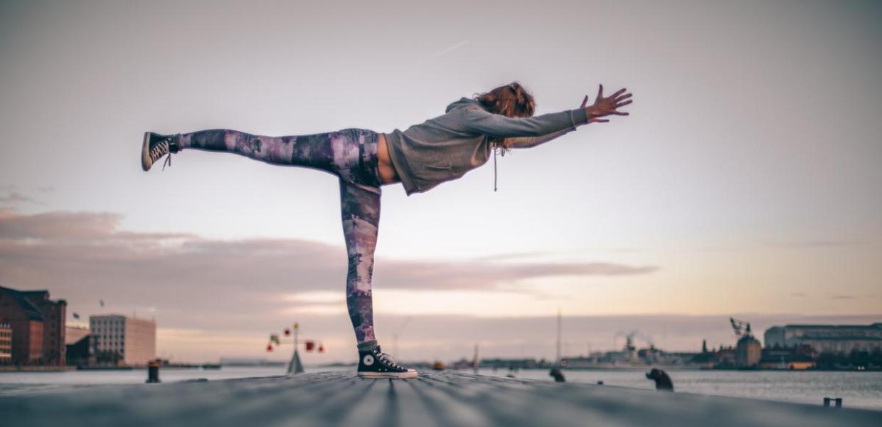 Yoga by the Copenhagen waterfront