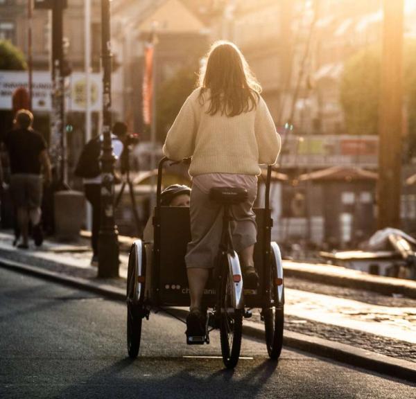 Biking in Copenhagen