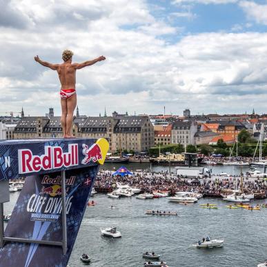 Redbull diving event Copenhagen