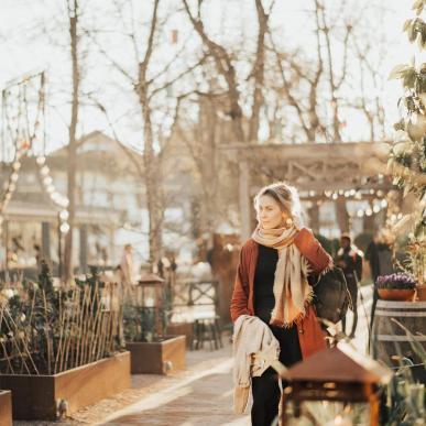 Girl in Tivoli Gardens Copenhagen