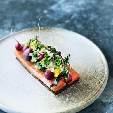 Danish Smørrebrød at Aamanns restaurant