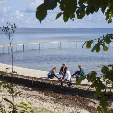 Meeting on infinity bridge in Århus