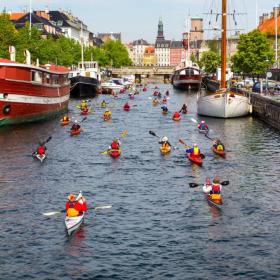 kayak in frederiksholms canal Copenhagen