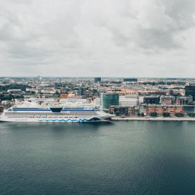 Cruise ships at Langelinie