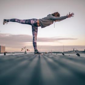 Yoga by the Copenhagen waterfront