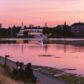 Copenhagen lakes summernight