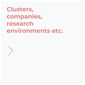 clusters, companies etc