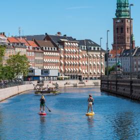 Copenhagen views from a SUP board
