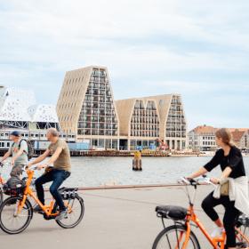 Biking at Ofelia Plads
