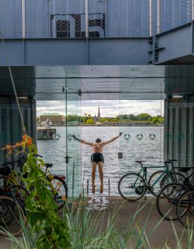 A swim at Urban Rigger