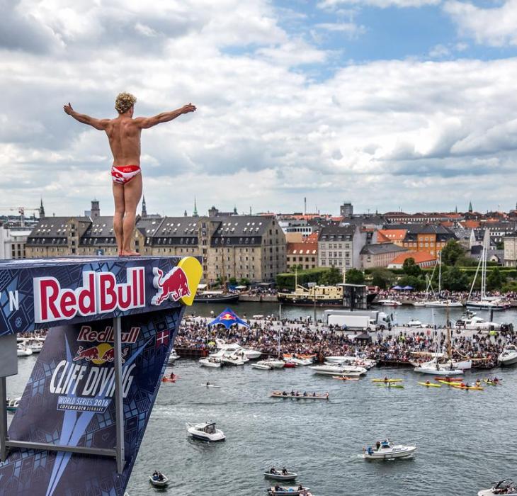 Redbull diving event Copenhagen