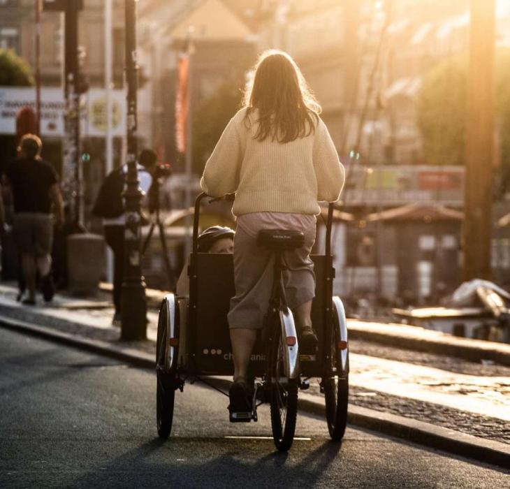 Biking in Copenhagen