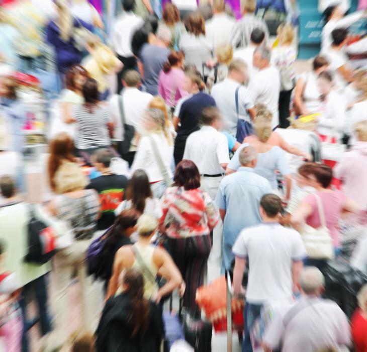 airport passenger crowd